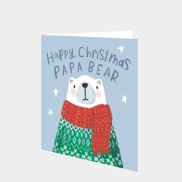 Happy Christmas Papa Bear Card