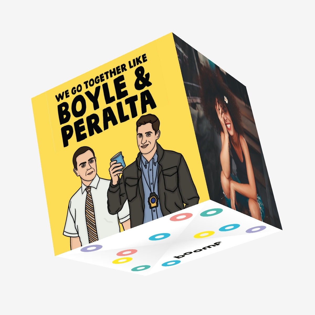 Boyle And Peralta Confetti-exploding Greetings Card – Boomf