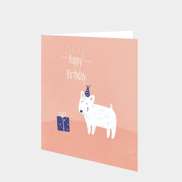 Happy Birthday Bull Terrier Card