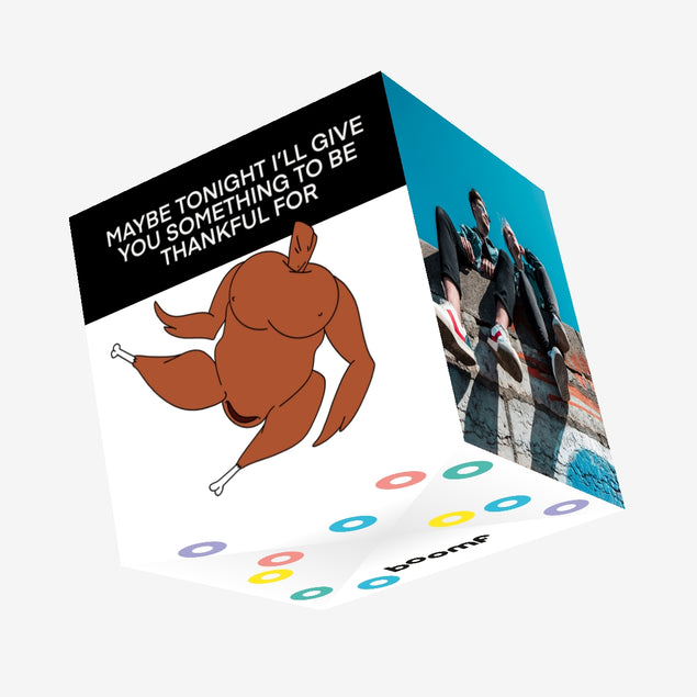 Adult Sexy Turkey Thanksgiving Day Confetti-exploding Greetings Card