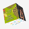 Merry Christmas Funny Giraffe Confetti-exploding Greetings Card