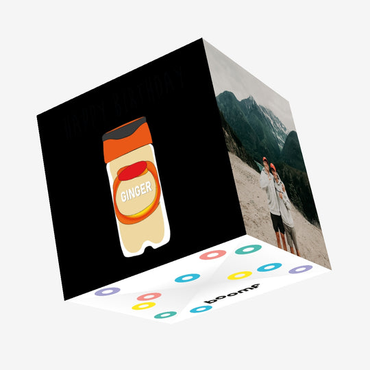 Happy Birthday Ginger Confetti-exploding Greetings Card