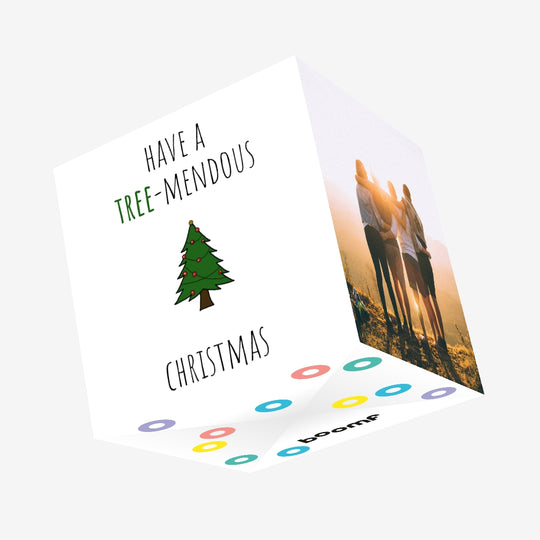 Have A Tree-mendous Christmas Confetti-exploding Greetings Card