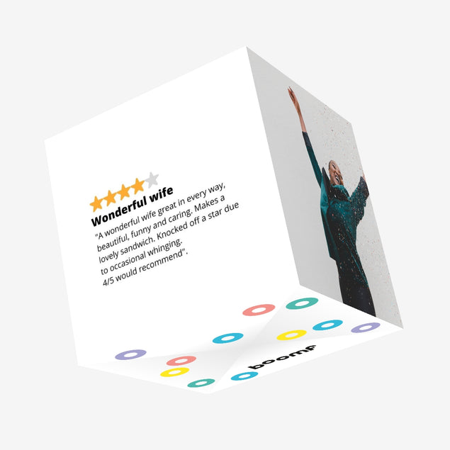 Five Star Wife Confetti-exploding Greetings Card