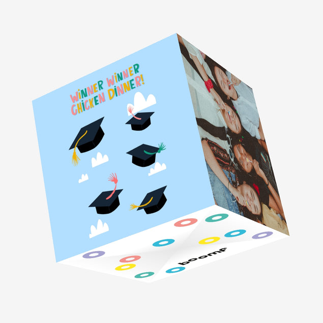 Winner Winner Chicken Dinner Graduation Confetti-exploding Greetings Card