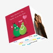 Together We Are Pear-fect Cute Pears Valentine's Day Confetti-exploding Greetings Card