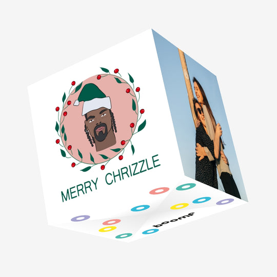 Merry Chrizzle Snoop Dogg Christmas Confetti-exploding Greetings Card