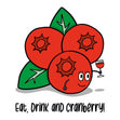 Eat, Drink and Cranberry Card