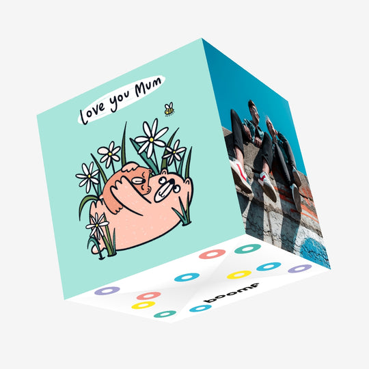 Cute Mama And Baby Bear Mother's Day Confetti-exploding Greetings Card