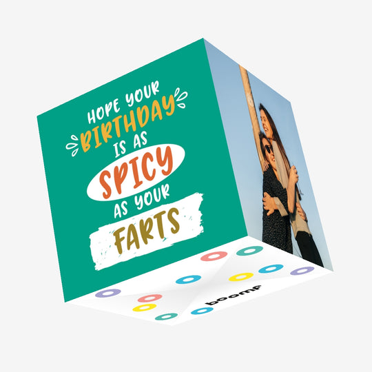 Spicy Farts Birthday Confetti-exploding Greetings Card