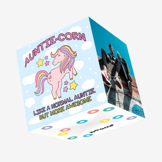 Happy Mother's Day Auntie-corn Confetti-exploding Greetings Card