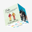 2 Dads Matching Outfits Father's Day Confetti-exploding Greetings Card
