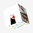 Feline Navidad Cat Spanish Christmas Confetti-exploding Greetings Card