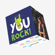 You Rock Birthday Confetti-exploding Greetings Card