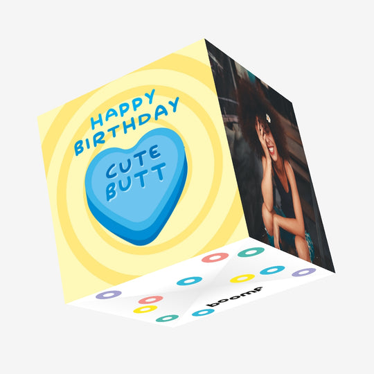 Happy Birthday Cute Butt Confetti-exploding Greetings Card