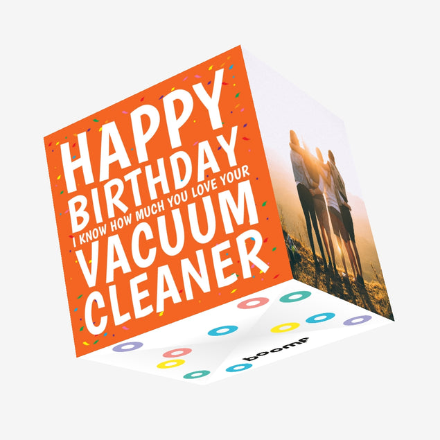 Vacuum Cleaner Confetti Birthday Confetti-exploding Greetings Card