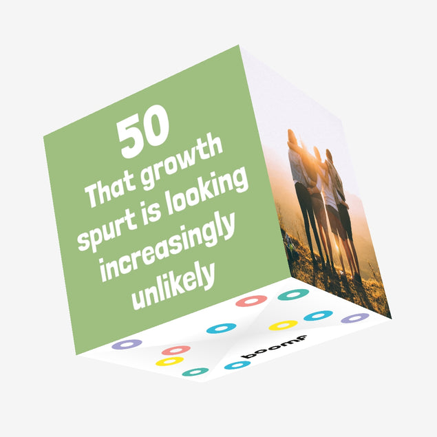 50 Growth Spurt Birthday Confetti-exploding Greetings Card