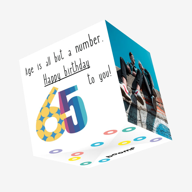 Happy 66th Birthday To You! Confetti-exploding Greetings Card