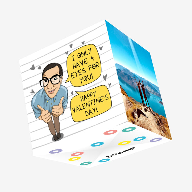 I Only Have 4 Eyes For You Valentine's Confetti-exploding Greetings Card