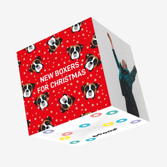 Boxers For Christmas Confetti-exploding Greetings Card