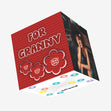 For Granny Embroidered Flowers Confetti-exploding Greetings Card