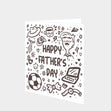 Father's Day Football Doodle Card
