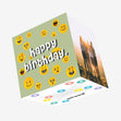 Emoji Happy Birthday Confetti-exploding Greetings Card
