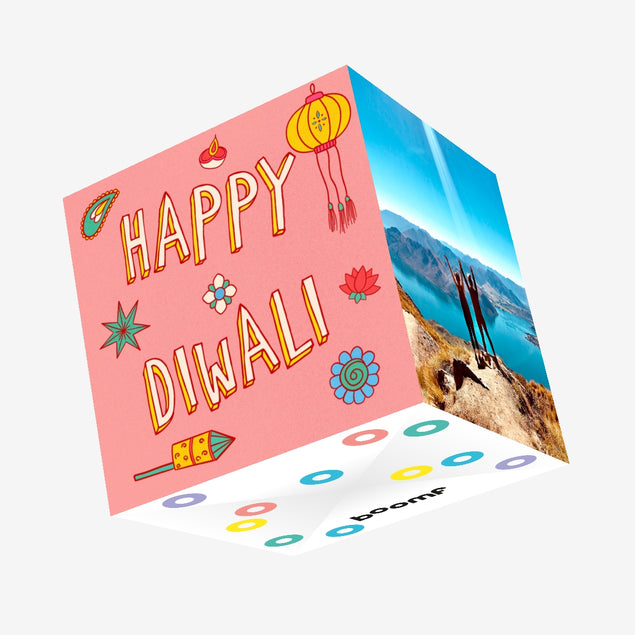 Happy Diwali Confetti-exploding Greetings Card
