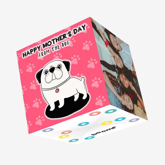 Happy Mother's Day From The Dog Red Confetti-exploding Greetings Card
