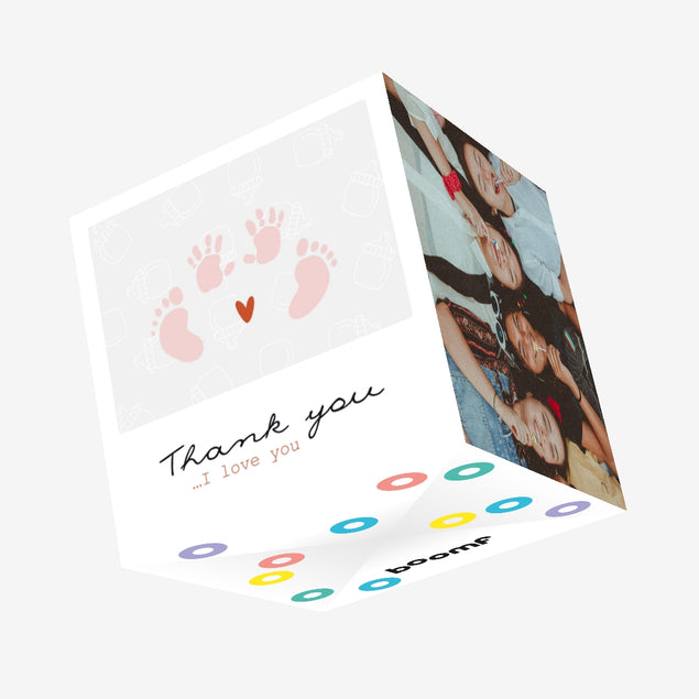 Thank You New Baby Confetti-exploding Greetings Card