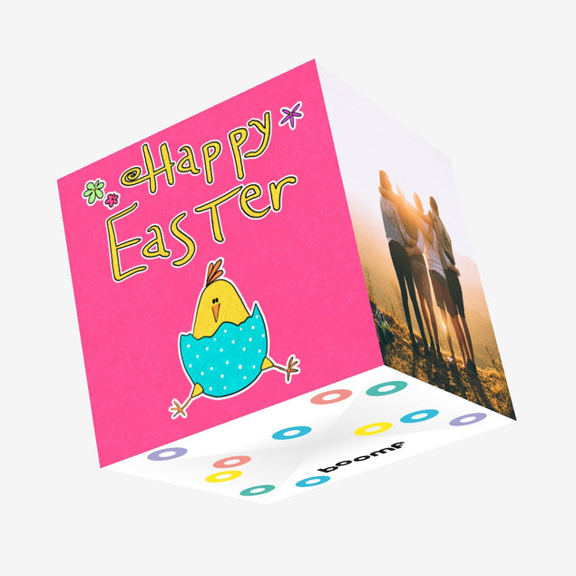 Funny Chick Easter Confetti-exploding Greetings Card