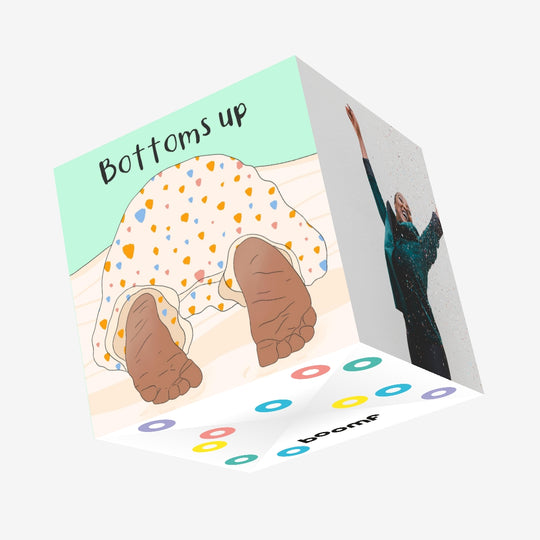 Bottoms Up Confetti-exploding Greetings Card