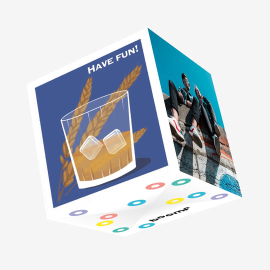 Have Fun! Glass Confetti-exploding Greetings Card