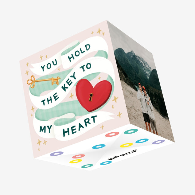 You Hold The Key To My Heart Confetti-exploding Greetings Card