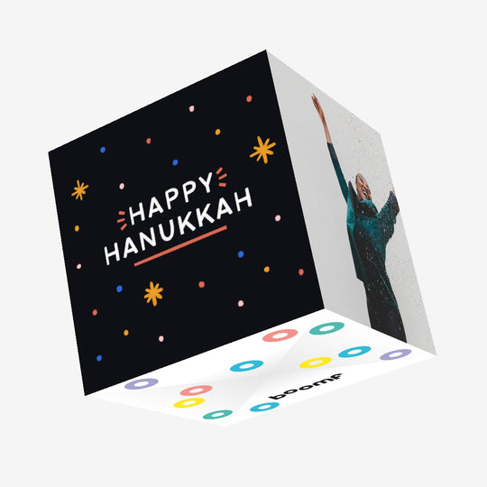 Happy Hanukkah Confetti-exploding Greetings Card
