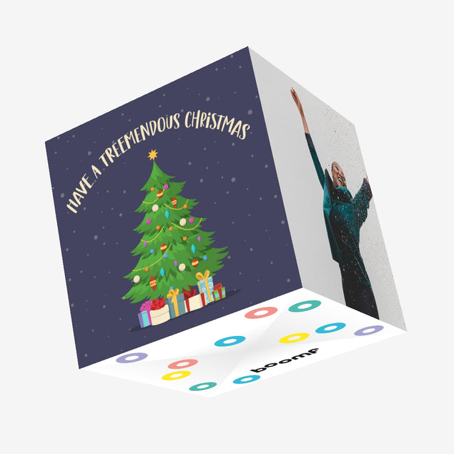 Have A Treemendous Christmas Confetti-exploding Greetings Card