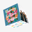 Blooming brilliant Grandma Confetti-exploding Greetings Card