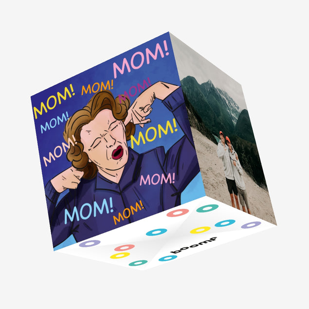 Annoyed Auntie Mom Mom Mom Confetti-exploding Greetings Card