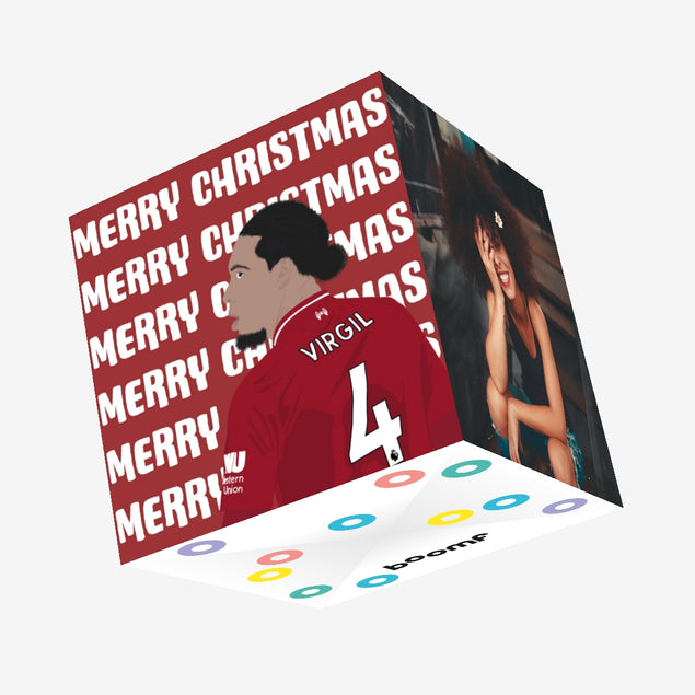 LFC Virgil Christmas Confetti-exploding Greetings Card