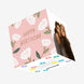 Cute Pink White Flowers Happy Birthday Confetti-exploding Greetings Card