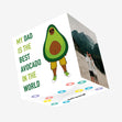 Dad Best Avocado In The World Confetti-exploding Greetings Card