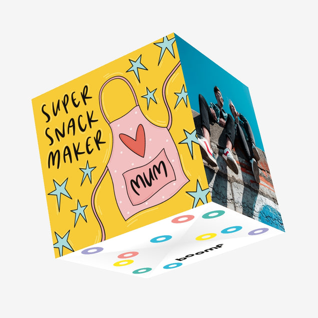 Super Snack Maker Mum Confetti-exploding Greetings Card