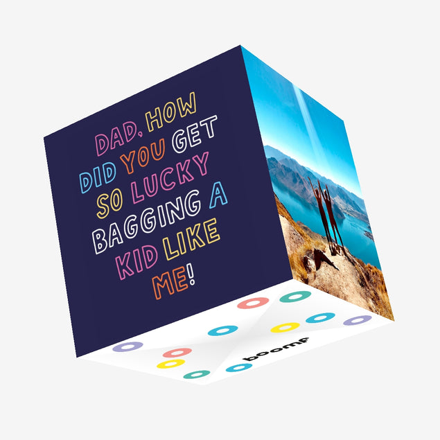 Dad, How Did You Get So Lucky Confetti-exploding Greetings Card