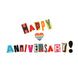 Happy Anniversary Rainbow Heart