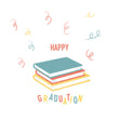 Cute Colorful Books Happy Graduation