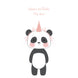 Cute Panda In Pink Party Hat Happy Birthday My Love