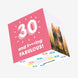 30 and Fabulous Confetti-exploding Greetings Card