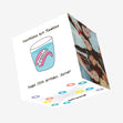 Happy 70th Birthday Sister Dentures In A Glass Of Water Confetti-exploding Greetings Card