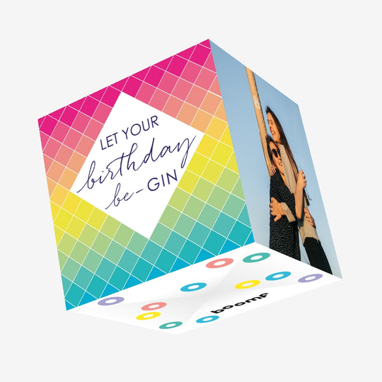 May your birthday be gin Confetti-exploding Greetings Card