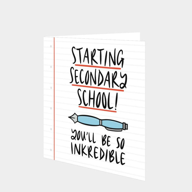 Inkredible At Secondary School Card